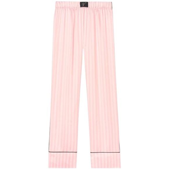 Victoria's Secret Satin PJ Pant Striped Pink L NWT - Picture 3 of 6